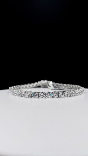 4mm Tennis Bracelet In Silver With CZ