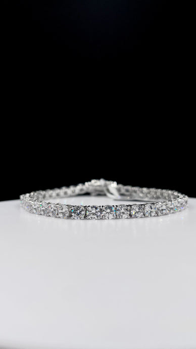 4mm Tennis Bracelet In Silver With CZ