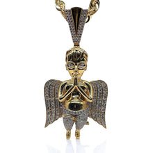 Load image into Gallery viewer, 5.36 CT. Natural Diamond Angel Pendant In 10 KT Yellow Gold