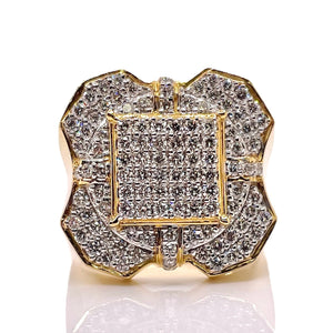 1.51 CT. Natural Diamond Men’s Ring In 10 KT Yellow Gold