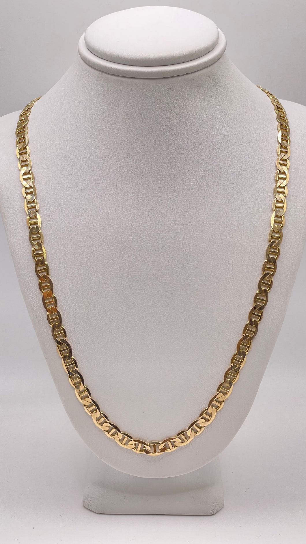 5.2mm Flat Gucci Link Chain In 10 KT Yellow Gold