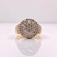 Load image into Gallery viewer, 1.56 CT. Natural Diamonds Round Shape Men’s Ring In 10 KT Yellow Gold