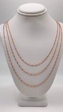 Load image into Gallery viewer, 1.4mm Dainty Singapore Link Chain In 10 KT Rose Gold