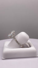 Load image into Gallery viewer, 2.60 C.T. T.W Oval-Cut Certified Lab Grown Diamond Engagement Ring In 14 KT White Gold