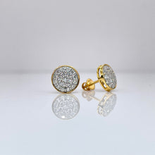 Load image into Gallery viewer, 0.62 CT. Natural Diamond Round Shape Stud Earrings In 10 KT Yellow Gold