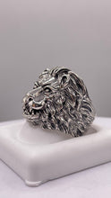 Load image into Gallery viewer, Silver Lion Ring