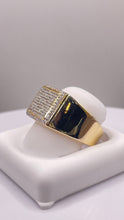 Load image into Gallery viewer, 0.33 CT. Natural Diamond Men’s Square Shape Ring In 10 KT Yellow Gold