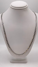 Load image into Gallery viewer, 4.4mm Curb Link Chain In 10 KT White Gold