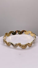 Load image into Gallery viewer, 10mm Women’s Yellow &amp; White Gold Bracelet In 14 KT