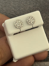 Load image into Gallery viewer, .56 CT VS &amp; VVS Diamond 10 KT White Gold Earrings