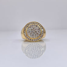 Load image into Gallery viewer, 1.42 CT. Natural Diamond Men’s Round Shape Ring In 10 KT Yellow Gold