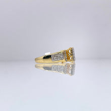Load image into Gallery viewer, 0.40 CT. Natural Diamond Ladies Square Shape Ring In 10 KT Yellow Gold