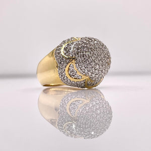 2.01 CT. Natural Diamond Men’s Round Shape Ring In 10 KT Yellow Gold