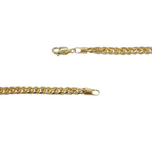 Load image into Gallery viewer, 4mm Palm Wheat Franco Chain In 14 KT Yellow Gold