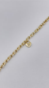 5mm 10 KT Yellow Gold Tiffany Inspired Hardware Bracelet