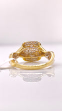 Load image into Gallery viewer, 0.72 CT. Natural Diamond Ladies Ring In 10 KT Yellow Gold