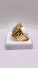 Load image into Gallery viewer, 1.05 CT. Natural Diamond Men’s Square Shape Ring In 10 KT Yellow Gold