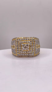 1.84 CT. Natural Diamond Men’s Ring In 10 KT Yellow Gold