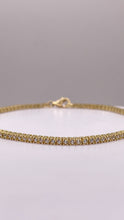 Load image into Gallery viewer, 2.3mm CZ Tennis Bracelet In 10 KT Yellow Gold