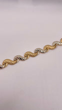 Load image into Gallery viewer, 10mm Women’s Yellow &amp; White Gold Bracelet In 14 KT