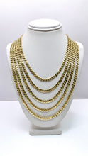 Load image into Gallery viewer, 4mm Solid Miami Cuban Link Chain In 10 KT Yellow Gold