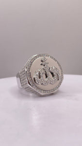 Silver Allah Men’s Ring With CZ