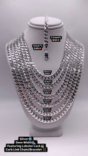 Load image into Gallery viewer, 5mm Curb Chain/Bracelet In Silver