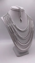 Load image into Gallery viewer, 6mm Solid Miami Cuban Chain/Bracelet In Silver
