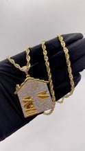 Load image into Gallery viewer, 2.31 CT. Natural Diamond Trap House Pendant In 10 KT Yellow Gold