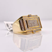 Load image into Gallery viewer, 0.66 CT. Natural Diamond Men’s Ring In 10 KT Yellow Gold