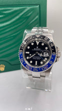 Load image into Gallery viewer, 40mm GMT Master II Batman Rolex Men’s Watch With Black Dial