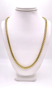 Solid Millennium Franco Link Chain In 10 KT Yellow Gold