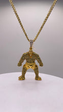 Load image into Gallery viewer, 1.04 CT. Natural Diamond Hulk Pendent &amp; Franco Chain Combo In 10 KT Yellow Gold