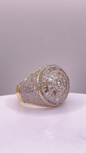 Load image into Gallery viewer, 2.92 CT. Natural Diamond Round Shape Men’s Ring In 10 KT Yellow Gold