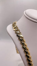 Load image into Gallery viewer, 10.5mm Monaco Link Chain In 10 KT Yellow Gold