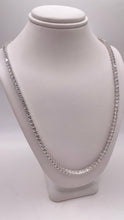 Load image into Gallery viewer, 3.4mm Silver Tennis Chain With CZ