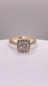 0.75 CT. Natural Diamond Women’s Ring In 10 KT Yellow Gold