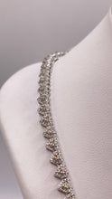 Load image into Gallery viewer, 3.45 CT. Natural Diamond Heart Shape Tennis Chain In 10 KT White Gold