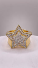 Load image into Gallery viewer, 0.94 CT. Natural Diamond Star Ring In 10 KT Yellow Gold