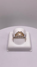 Load image into Gallery viewer, 0.33 CT. Natural Diamonds Heart-Shaped Tiara Ring Set In 10 KT Yellow Gold