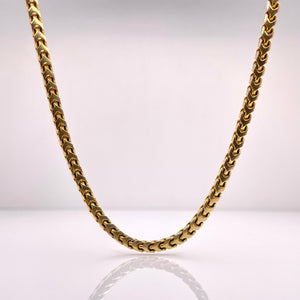 Solid Millennium Franco Link Chain In 10 KT Yellow Gold