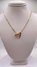 Load image into Gallery viewer, Diamond-Cut Heart Necklace In 10 KT Yellow Gold