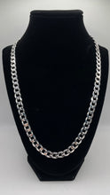 Load image into Gallery viewer, 8mm Silver Curb Link Chain