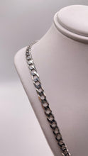 Load image into Gallery viewer, 5.8mm Solid Curb Link Chain In 10 KT White Gold