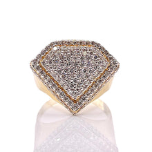 Load image into Gallery viewer, 1.49 CT. Diamond Shaped VS-VVS Natural Diamond Ring In 10 KT Yellow Gold