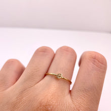 Load image into Gallery viewer, Dainty Letter E Ring In 10 KT Yellow Gold