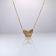 Load image into Gallery viewer, Butterfly Necklace &amp; Bracelet Set In 18 KT Yellow Gold