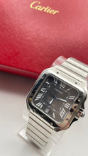 Load image into Gallery viewer, 39.8mm Cartier Santos Large With Grey Dial