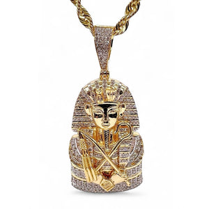 2.02 CT. Natural Diamond Nefertiti Pendent In 10 KT Yellow Gold