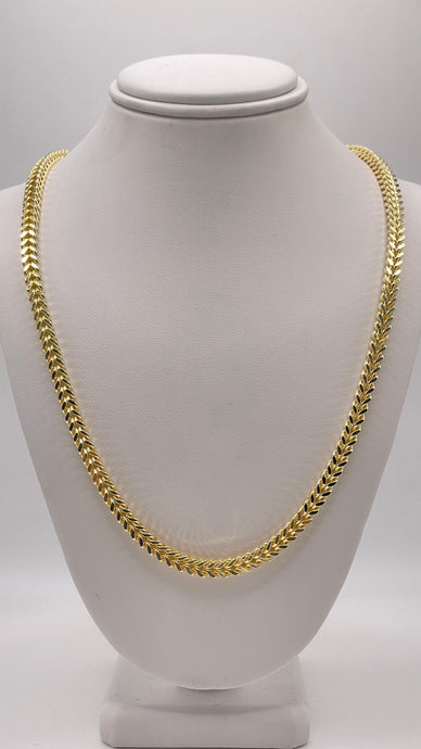 4.1mm Franco Link Chain In 10 KT Yellow Gold